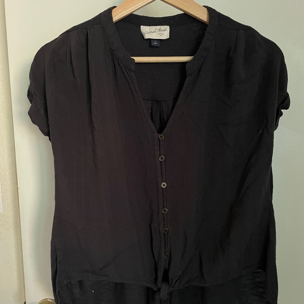 Universal Thread Black Knitted Top